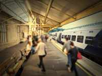 Passengers leave the 18:57 arrival at Bath Spa from Waterloo, September '21